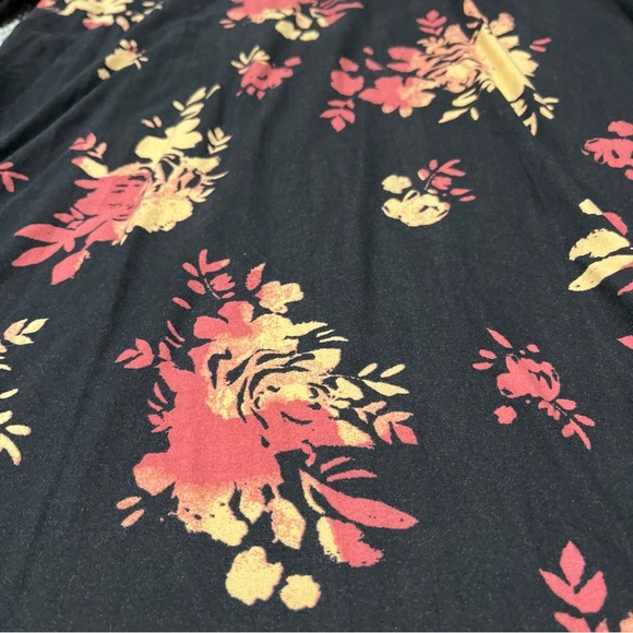 Mudd Long Sleeve Multi Color Floral Print Cold Shoulder Swing Dress NWT Size M - Picture 2 of 9